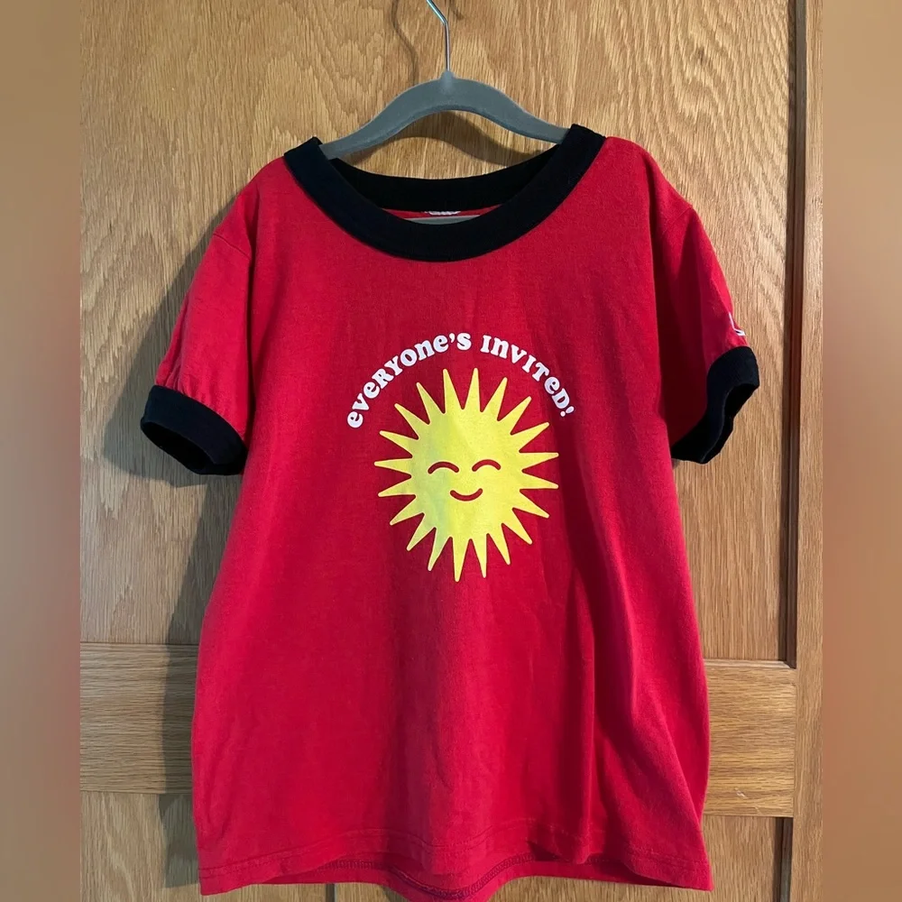 Excellent condition Oxford Pennent t-shirt designed by Kelle Hampton Sunshine S